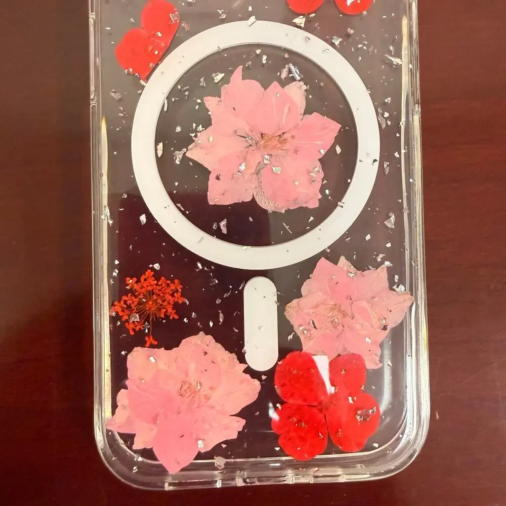 Floral iPhone 14/15 Case (NEW - opened box but unused)